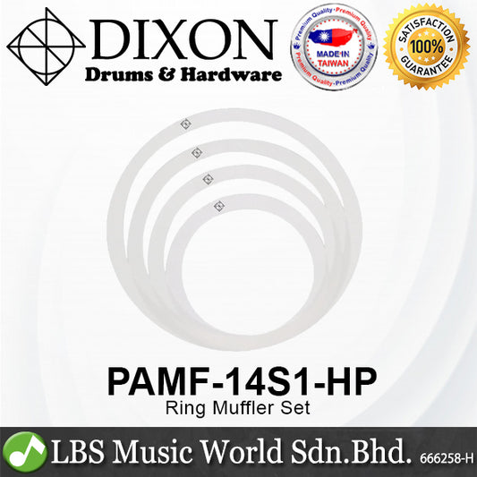 Dixon PAMF-14S1-HP 4 Pieces Drum Muffler Ring Set Tone Control 10" 12" 14" 16" (PAMF14S1HP)