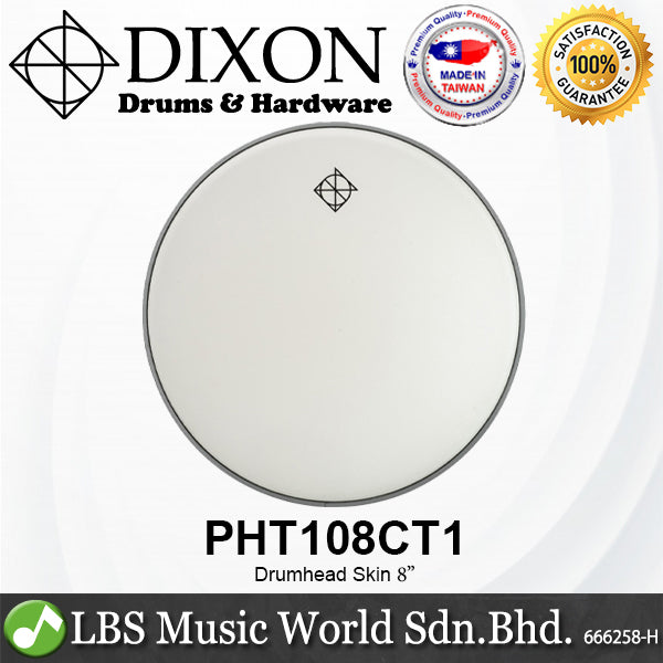 Dixon Drum Skin 16" 12" 10" 8" White Coated Drumhead for Snare Tom (PHT116CT1 PHT112CT1 PHT110CT1 PHT108CT1)