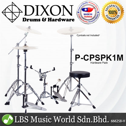 Dixon P-CPSPK1M 6 Pieces Hardware Pack with Cymbal Snare Stool Hi-Hat Boom Pedal Set