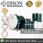 Dixon Spark Birch SPB522STG Drum Set 5 Piece Complete with Hardware See Through Green