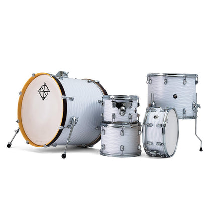 Dixon Spark Birch SPB522WW Drum Set 5 Piece Complete with Hardware Waves White