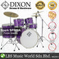 Dixon Spark SP522APPS Drum Set Complete Standard 5 Piece Drum Kit Bundle Purple Sparkle