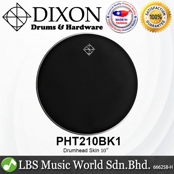 Dixon Drum Skin 16" 14" 13" 12" 10" 8" Black Drumhead Kit for Snare Tom (PHT216BK1 PHT214BK1 PHT213BK1 PHT212BK1 PHT210BK1)