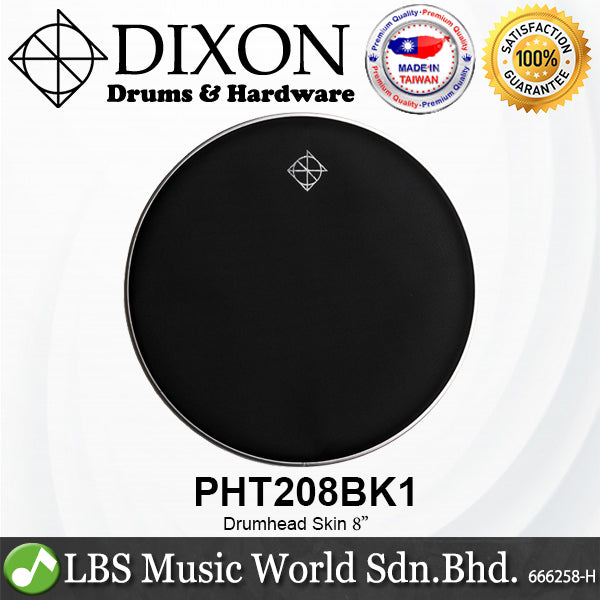 Dixon Drum Skin 16" 14" 13" 12" 10" 8" Black Drumhead Kit for Snare Tom (PHT216BK1 PHT214BK1 PHT213BK1 PHT212BK1 PHT210BK1)