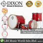 Dixon Spark Birch SPB522STWR Drum Set 5 Piece Complete with Hardware See Through Wine Red