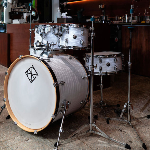 Dixon Spark Birch SPB522WW Drum Set 5 Piece Complete with Hardware Waves White