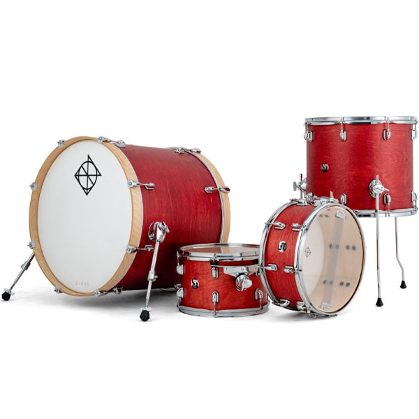 Dixon Spark Birch SPB522STWR Drum Set 5 Piece Complete with Hardware See Through Wine Red
