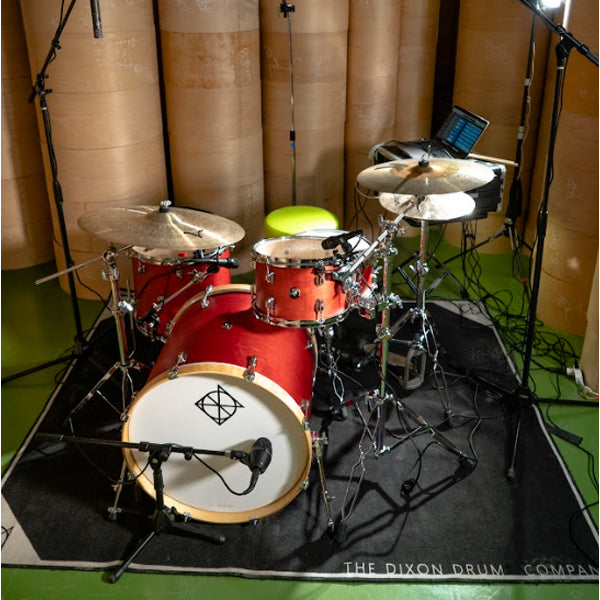 Dixon Spark Birch SPB522STWR Drum Set 5 Piece Complete with Hardware See Through Wine Red