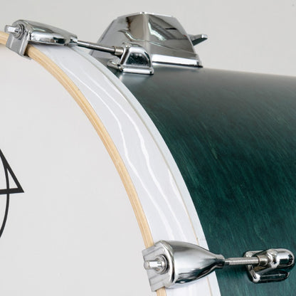 Dixon Spark Birch SPB522STG Drum Set 5 Piece Complete with Hardware See Through Green