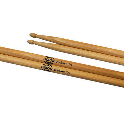 Dixon Drumstick Hickory Series Wood Tip Drum Stick - 3A 7A 9A 11A 110A