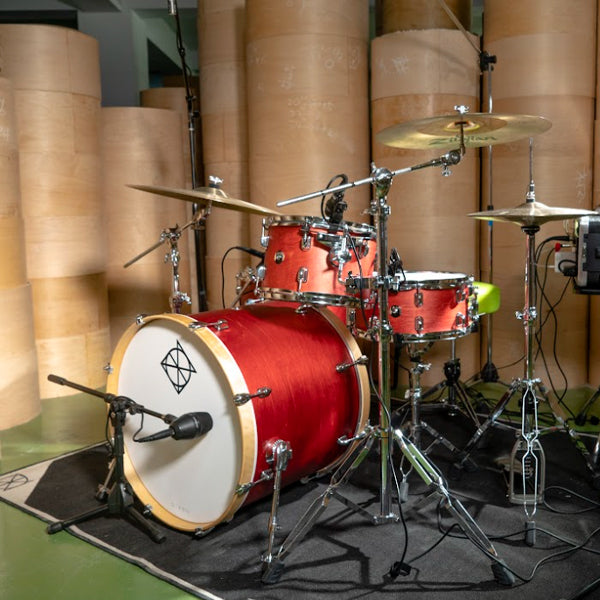 Dixon Spark Birch SPB522STWR Drum Set 5 Piece Complete with Hardware See Through Wine Red