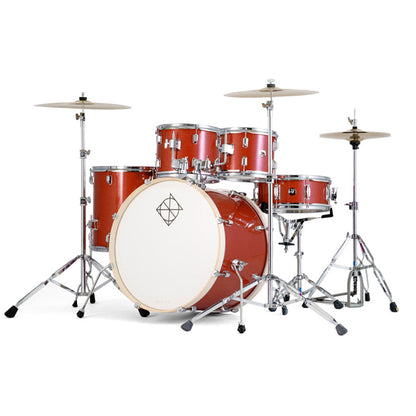 Dixon Spark SP522ACPS Drum Set Complete Standard 5 Piece Drum Kit Bundle Champagne Sparkle