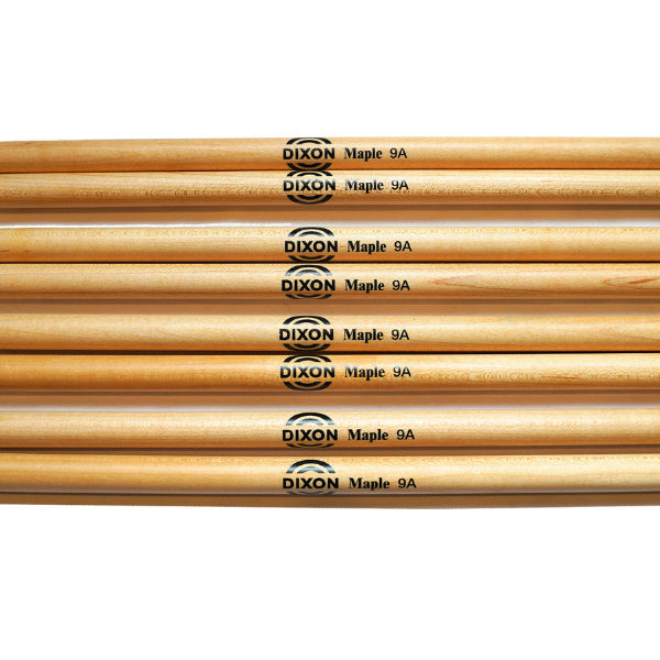 Dixon Drumstick Hickory Series Wood Tip Drum Stick - 3A 7A 9A 11A 110A