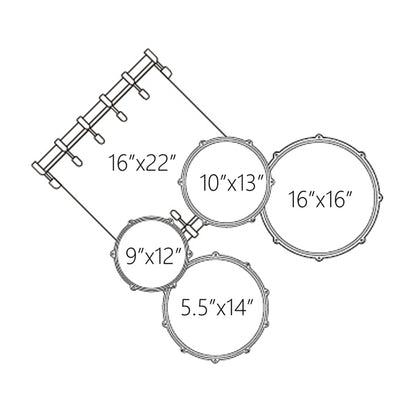 Dixon Spark SP522ACPS Drum Set Complete Standard 5 Piece Drum Kit Bundle Champagne Sparkle