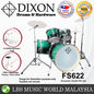 Dixon FS622 Fuse 6 Pieces Acoustic Drum Kit Set - Green Ice Fade