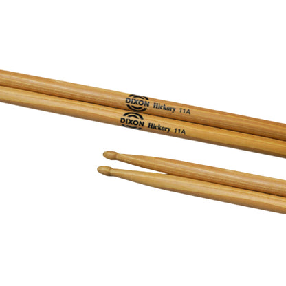 Dixon Drumstick Hickory Series Wood Tip Drum Stick - 3A 7A 9A 11A 110A