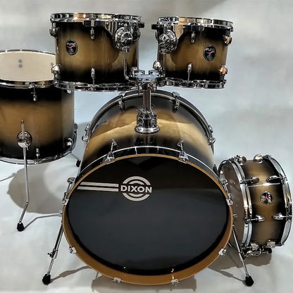 Dixon FS520 Fuse 5 Pieces Acoustic Drum Kit Set - Brown Burst