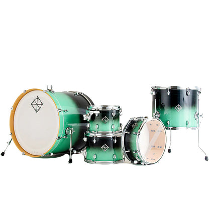Dixon FS622 Fuse 6 Pieces Acoustic Drum Kit Set - Green Ice Fade