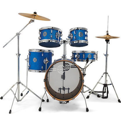 Dixon PODTR516 Jet Set 5 Pieces Acoustic Drum Kit Set - Blue