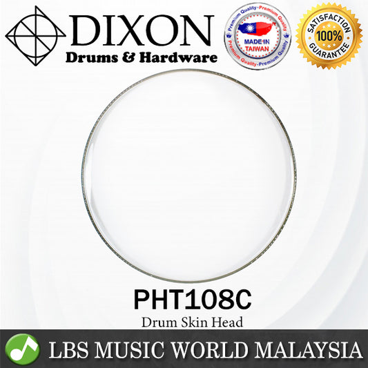 Dixon PHT108C 8" Clear Drum Skin Head Drumhead for Snare Tom (PHT108)