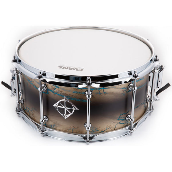 Dixon PDSAN654EAB 6.5 X 14 Inch Ash Artisan Chrome Hardware Snare Drum - Celestial Black Burst