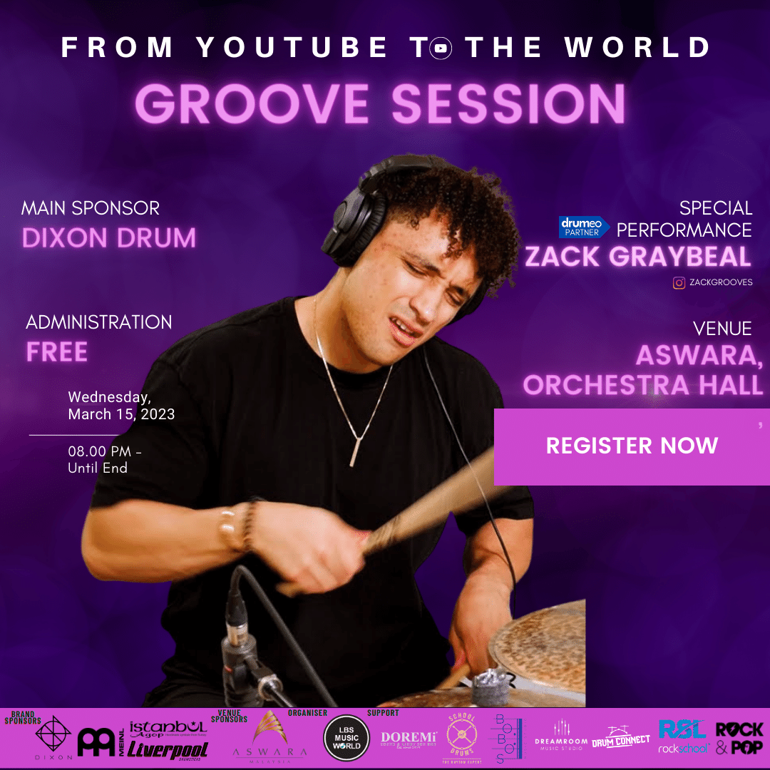 ZackGrooves - Play with Zack Malaysia 2023 Dixon Drum Clinic