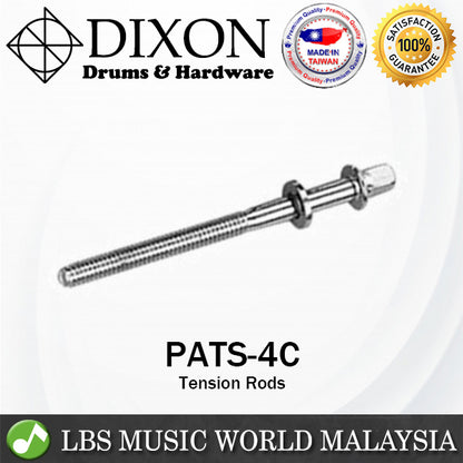 Dixon PATS-4 Tom Snare Bass Drum Tension Rod With Washer Screw Holder (PATS4 PATS 4)