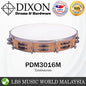 Dixon PDM3016M 10″ Tambourine Wood Tunable Plastic Head 16 Jingle Pairs (PDM 3016M)