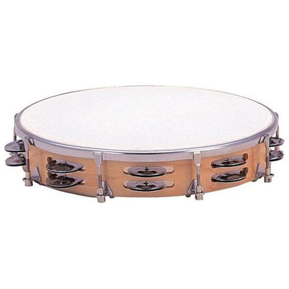 Dixon PDM3016M 10″ Tambourine Wood Tunable Plastic Head 16 Jingle Pairs (PDM 3016M)
