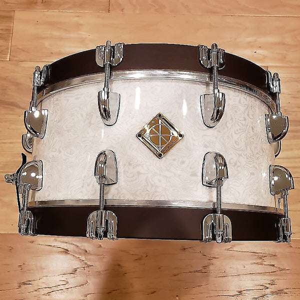 Dixon PDSCL654SWM 6.5 X 14 Inch Classic Maple Hoop Snare Drum - Sub Zero White