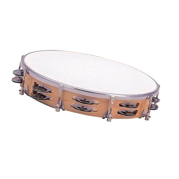 Dixon PDM3016M 10″ Tambourine Wood Tunable Plastic Head 16 Jingle Pairs (PDM 3016M)