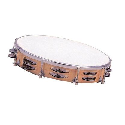 Dixon PDM3016M 10″ Tambourine Wood Tunable Plastic Head 16 Jingle Pairs (PDM 3016M)