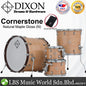 Dixon PODCSTM422 Cornerstone 4 Pieces Drum Kit Set Maple Shell - Natural Maple Gloss (Drum Shell Pack)