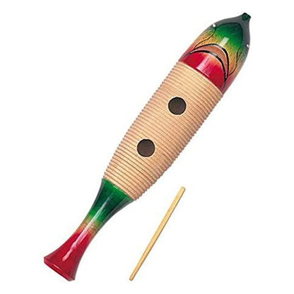 Dixon PRGU241 Wood Guiro Fish Style With Scraper