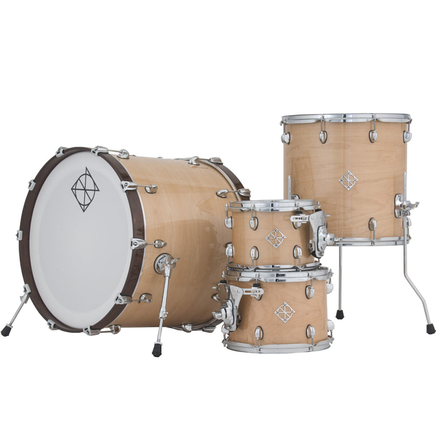 Dixon PODCSTM422 Cornerstone 4 Pieces Drum Kit Set Maple Shell - Natural Maple Gloss (Drum Shell Pack)