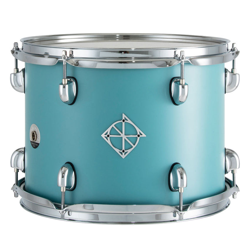 Dixon PODCSTM422 Cornerstone 4 Pieces Drum Kit Set Maple Shell - Satin Quetzal Blue (Drum Shell Pack)