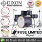 Dixon PODFL522MN Fuse Maple 5 Pieces Acoustic Drum Kit Set With Istanbul Cymbal Set Limited Edition Magnet With Magnet Orange Bass Hoop