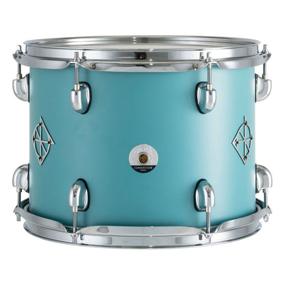 Dixon PODCSTM422 Cornerstone 4 Pieces Drum Kit Set Maple Shell - Satin Quetzal Blue (Drum Shell Pack)