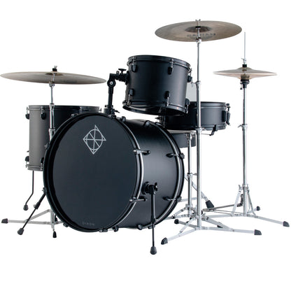 Dixon PODSP522ANB-ML Spark 5 Pieces Acoustic Drum Kit Set Special Edition With 5 Pieces Silent Cymbal Set - Ninja Black