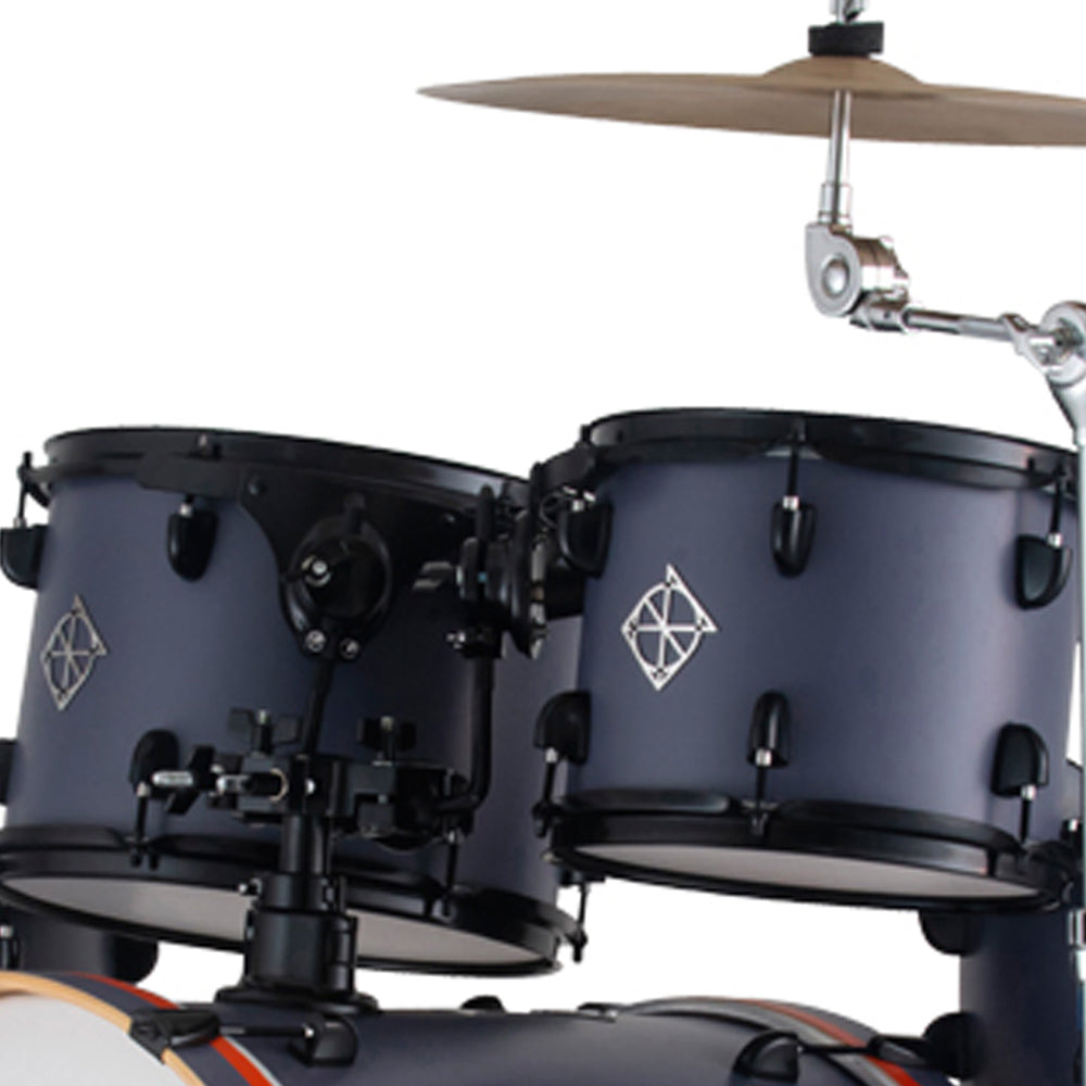 Dixon PODFL522MN Fuse Maple 5 Pieces Acoustic Drum Kit Set With Istanbul Cymbal Set Limited Edition Magnet With Magnet Orange Bass Hoop