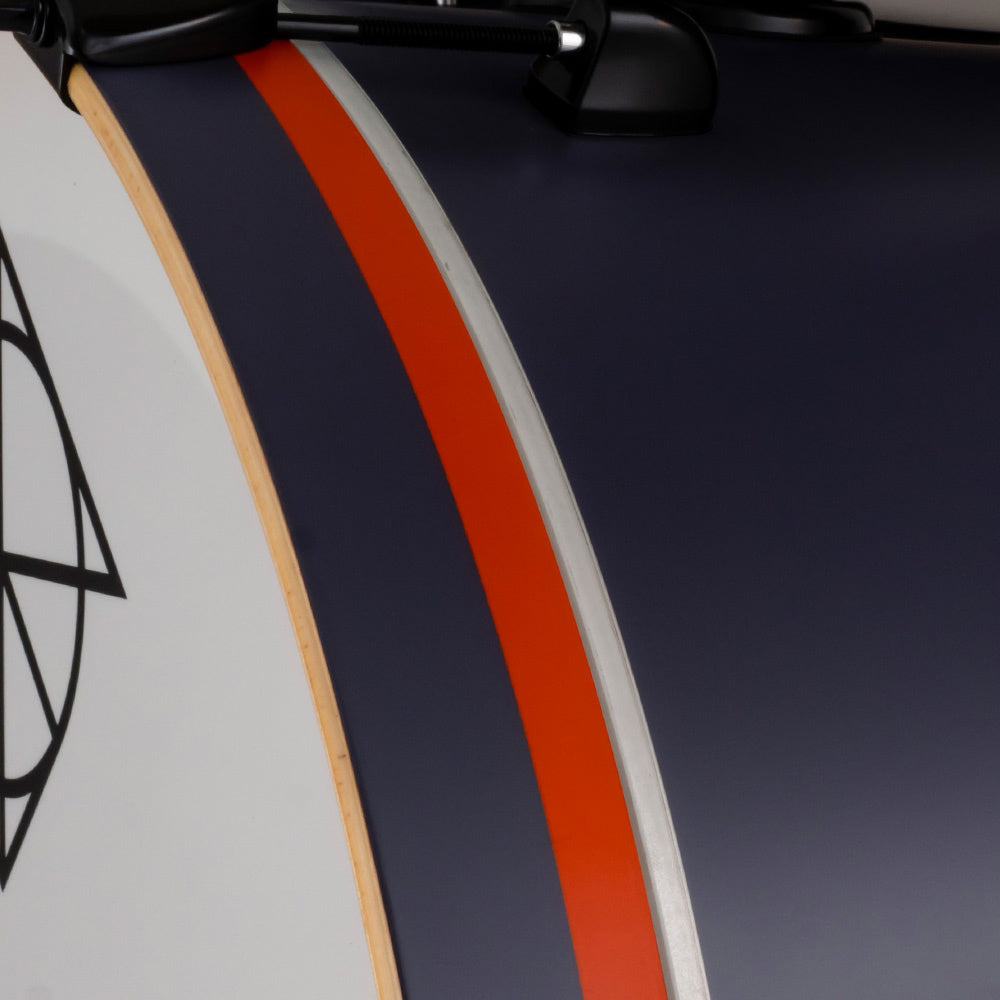 Dixon PODFL522MN Fuse Maple 5 Pieces Acoustic Drum Kit Set With Istanbul Cymbal Set Limited Edition Magnet With Magnet Orange Bass Hoop