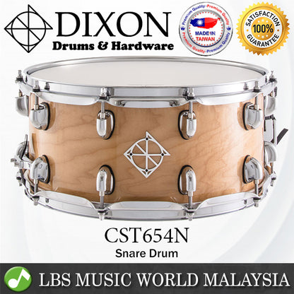 Dixon CST654N Natural Finish Maple Shell Solid Snare Drum (CST 654N)