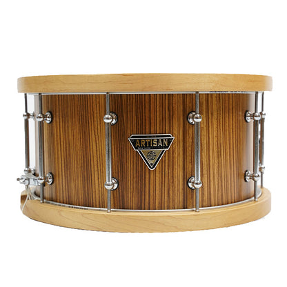 Dixon AR754BSSZ1-WDH 14 Inch X 7.5 Inch Artisan Zebrawood Snare Drum (AR754BSSZ1WDH AR754BSSZ1 WDH)