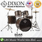 Dixon Soar Series 5 Piece Drum Kit Mahagony Shell 22" Kick with MS-X Istanbul Cymbal Set (Wenge Wood)