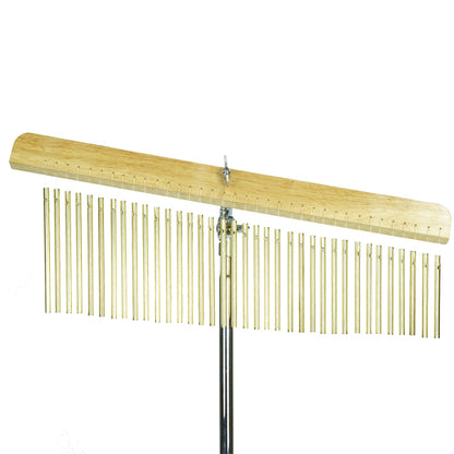 Dixon PRCH1736 36 Bar Wind Chime with Double Braced Stand (Gold Chimes)