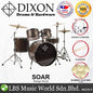 Dixon Soar Series 5 Piece Drum Kit Mahagony Shell 22" Kick with MS-X Istanbul Cymbal Set (Wenge Wood)