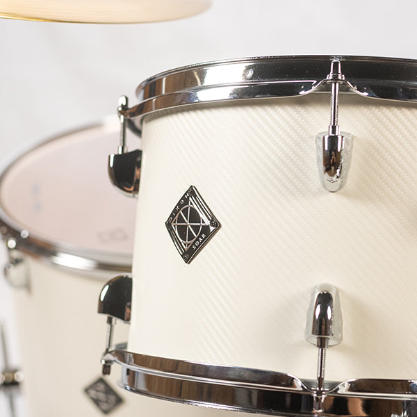 Dixon Soar Series 5 Piece Drum Kit Mahagony Shell 22" Kick with MS-X Istanbul Cymbal Set (Tech White)