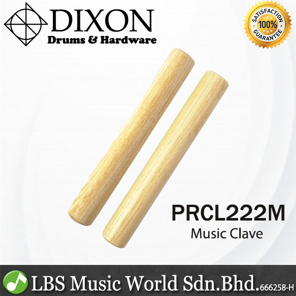 Dixon PRCL222M Maple Wood Clave with Handle Latin Percussion Stick - Pair (Claves)