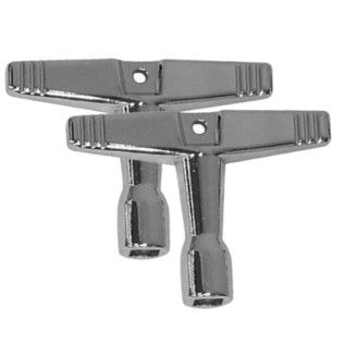 Dixon PAKE271-HP 2 Pack Standard Drum Tuning Key Chrome Plated Tuner Screw Driver (PAKE271 HP)