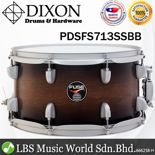 Dixon PDSFS713SSBB 7 Inch X 13 Inch Fuse Snare Drum Wood Colour (PDS FS713SSBB)